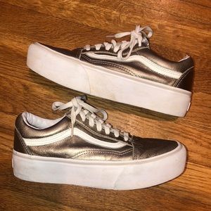 Platform Gold Vans